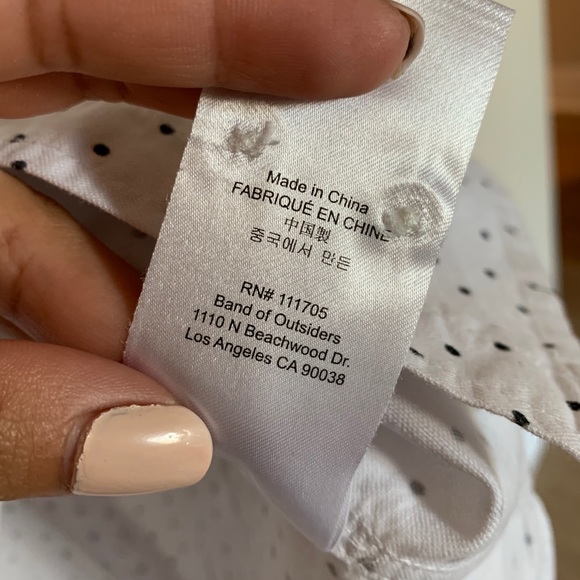 NWOT Band of Outsiders | Polka Dot Button Down - Picture 6 of 7